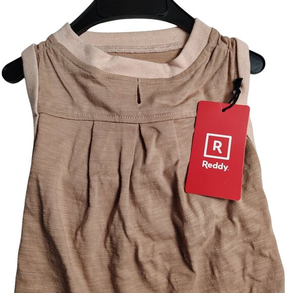 Reddy Dog Medium Lightweight Pink Pleated Tank Top Made With Recycled Material - Picture 3 of 6